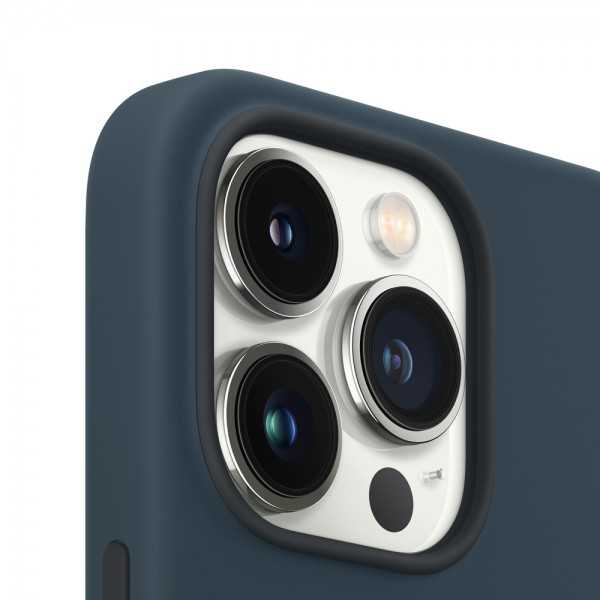 Funda iPhone 13 Pro Max (Silicona+Imán) - Azul marino
