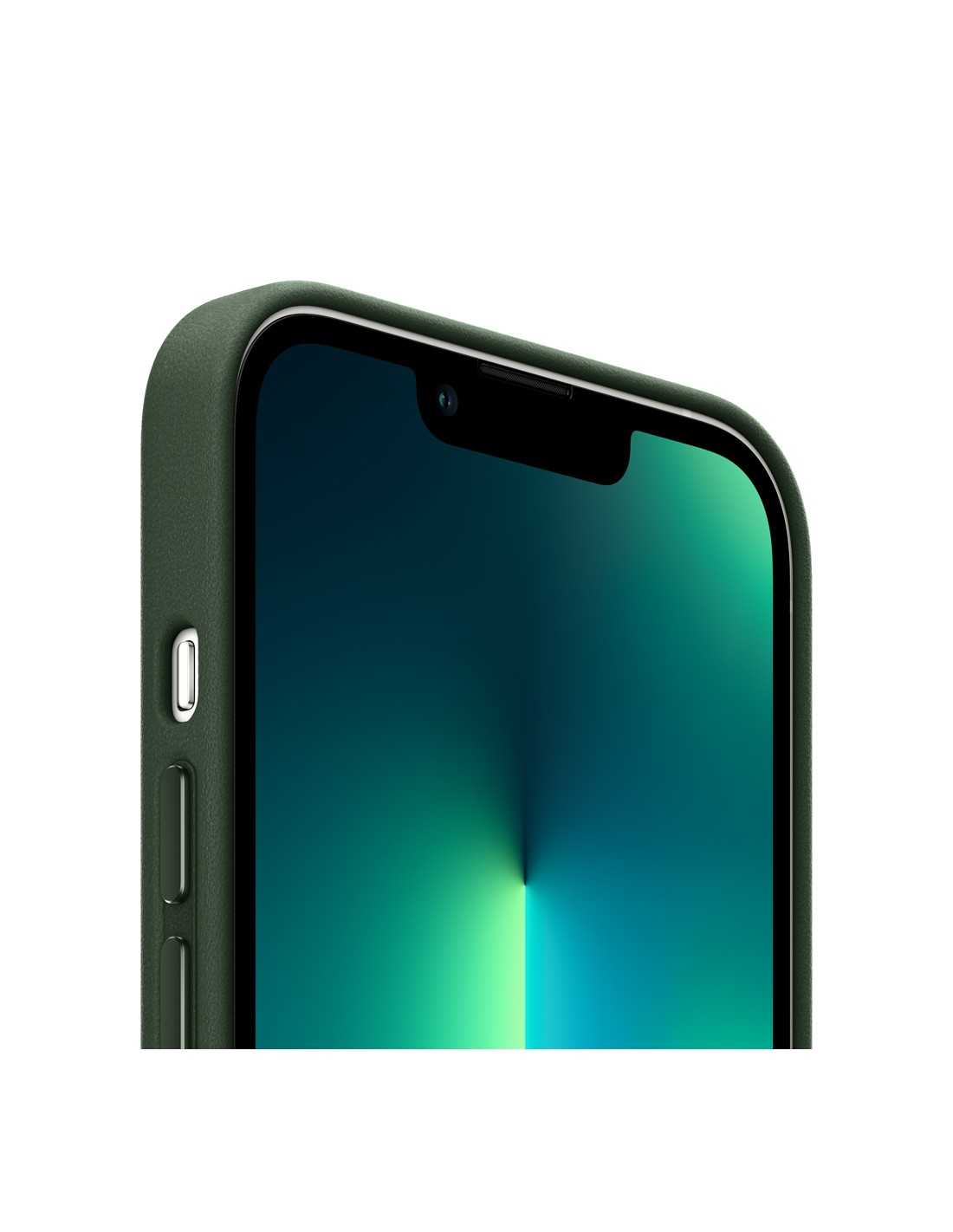 Carcasa Cuero Iphone 13 Mini Apple Magsafe Verde Secuoya