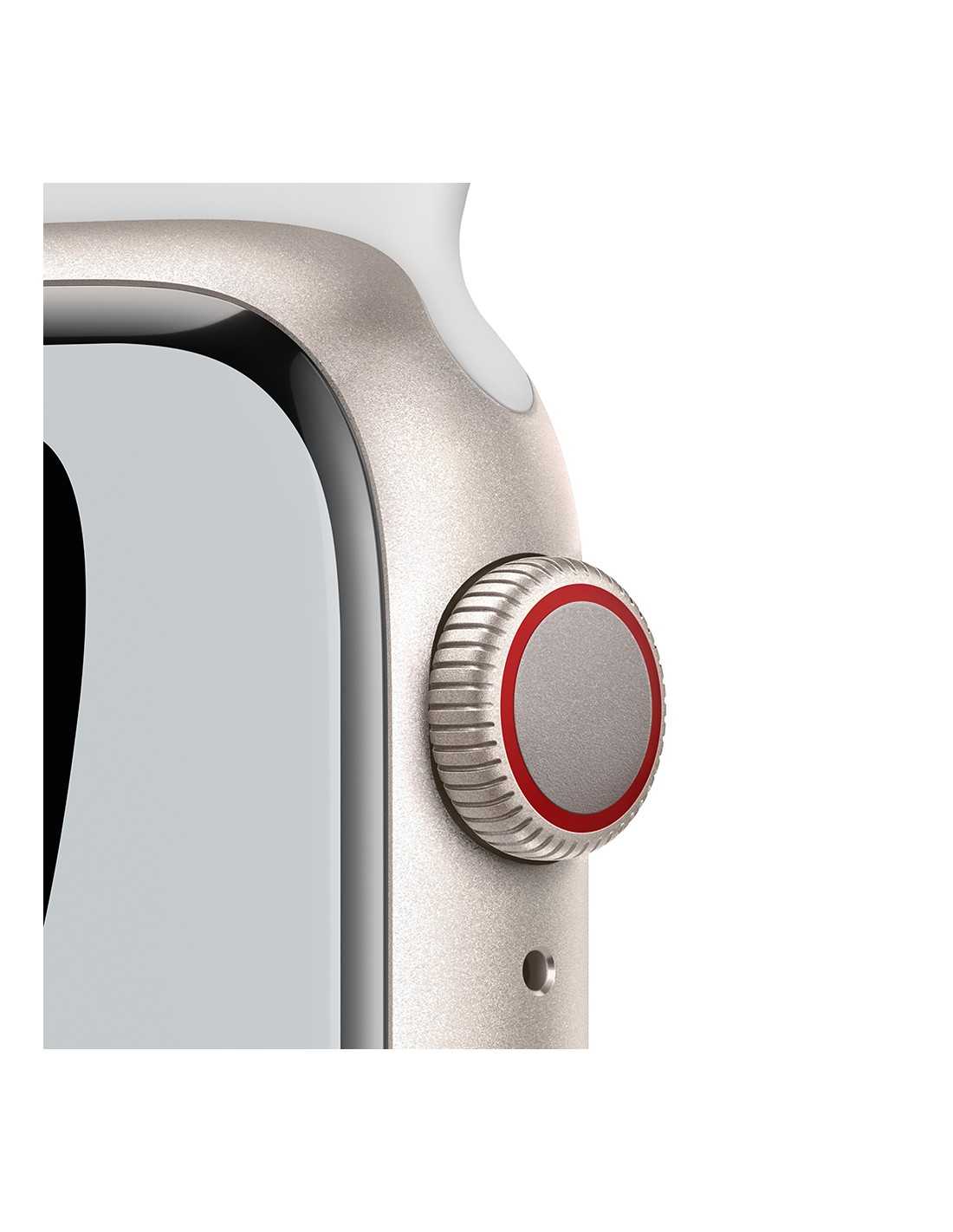 Apple Watch Nike Series 7 GPS + Cellular- 45mm Starlight Alumi ...