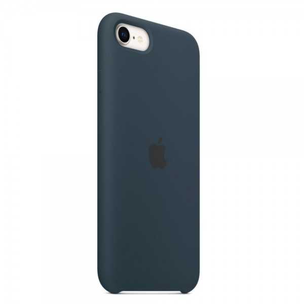 Funda De Silicona Apple para iPhone SE Abyss Blue