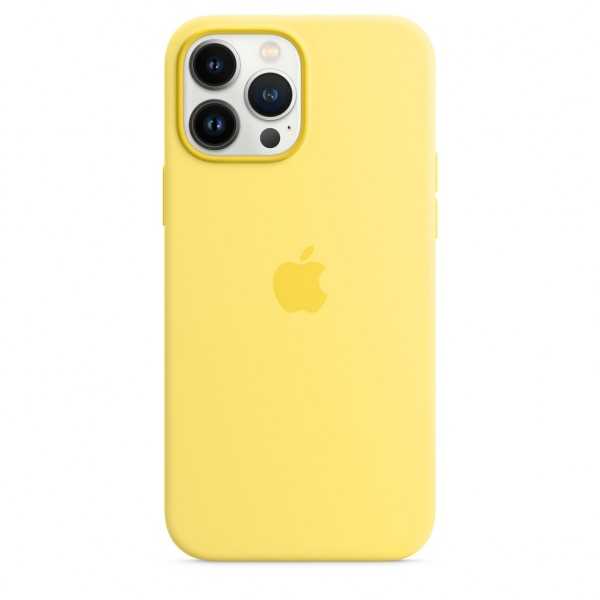 Funda Silicona para iPhone 13 Pro Max con MagSafe – Lemon Zest