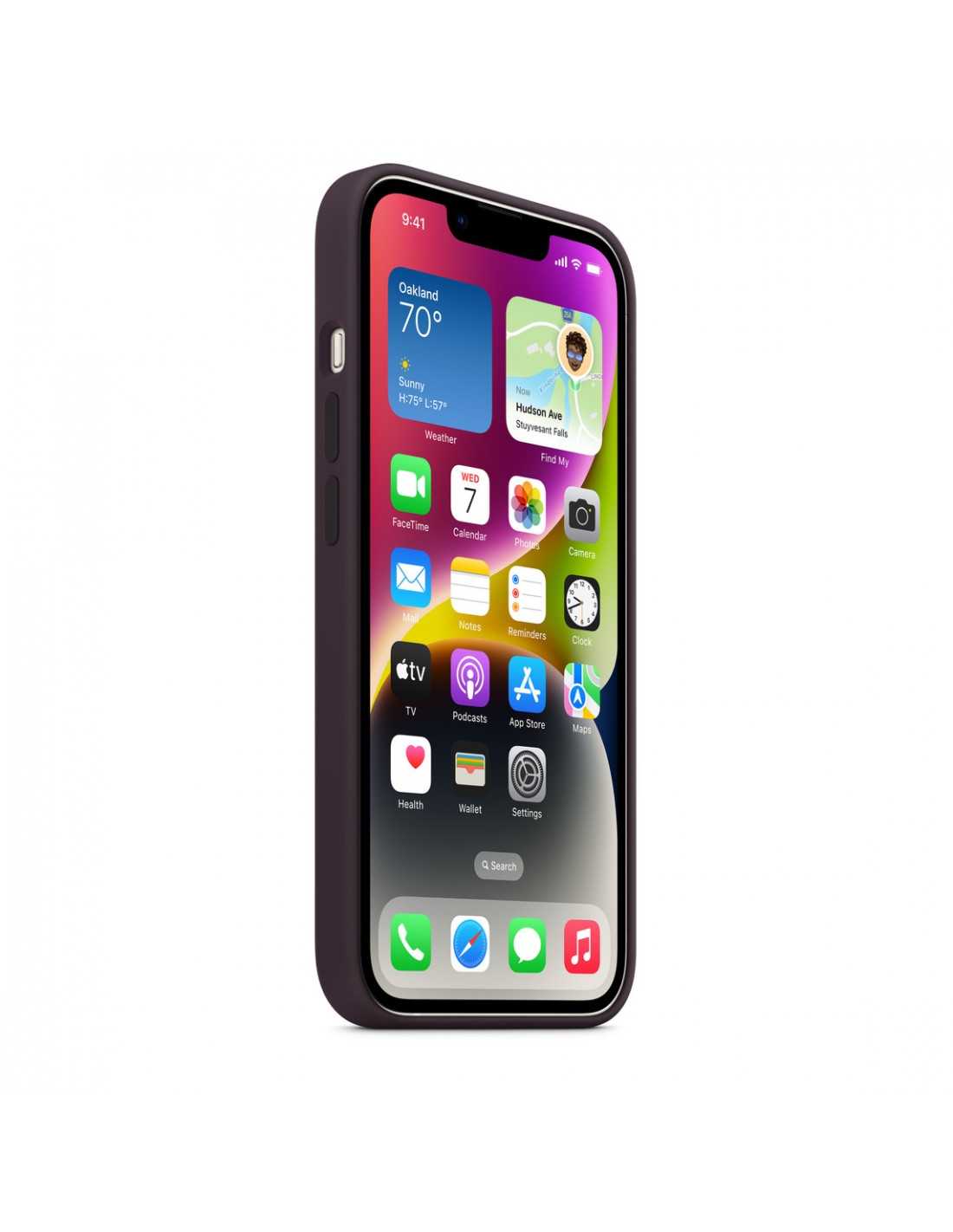 Funda de silicona con MagSafe para el iPhone 14 Pro Max - Morado intenso