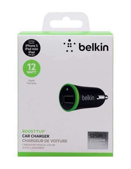 Cargador USB 2.4A de Auto Belkin Negro
