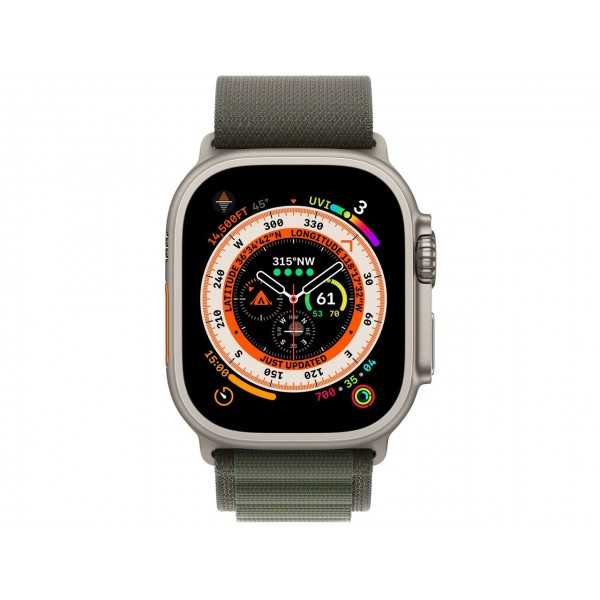 Apple Watch Ultra GPS+Cellular-Caja titanio de 49mm-Correa Verde  Alpino-Mediana