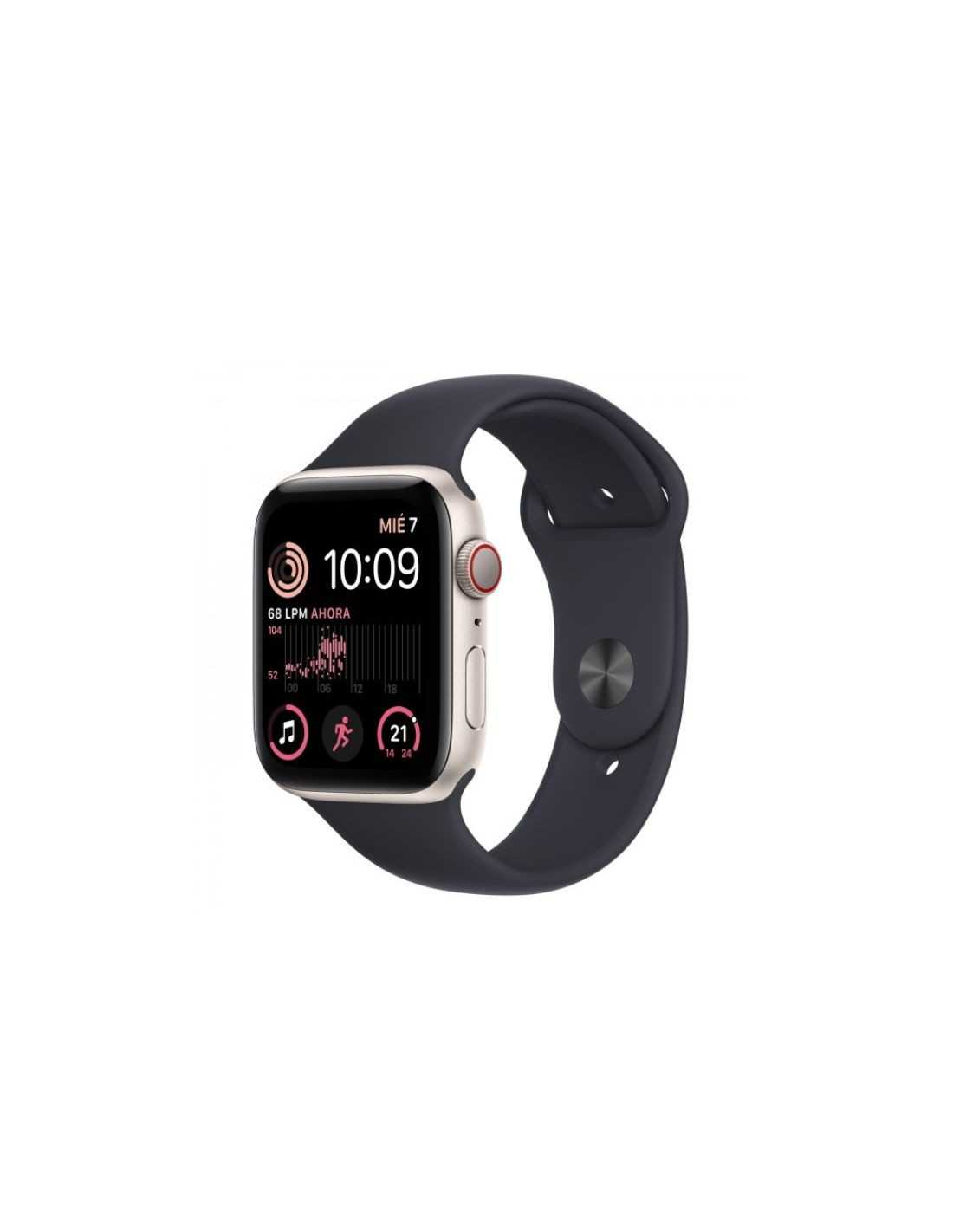 Comprar Apple Watch SE GPS + Cellular • Caja de aluminio color medianoche  de 44 mm • Correa deportiva color medianoche - S/M - Apple (MX)