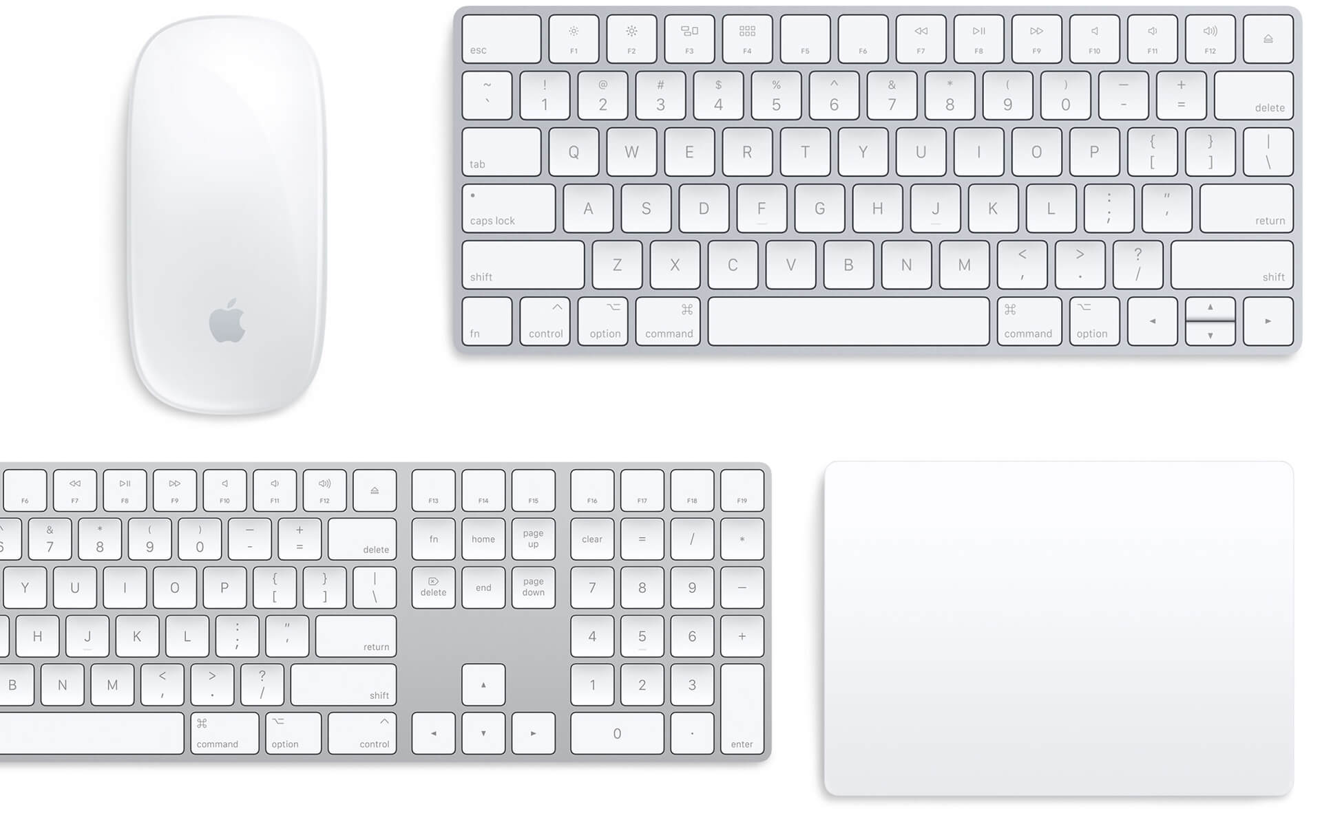 Apple Mouse / Apple Keyboard / Apple Trackpad